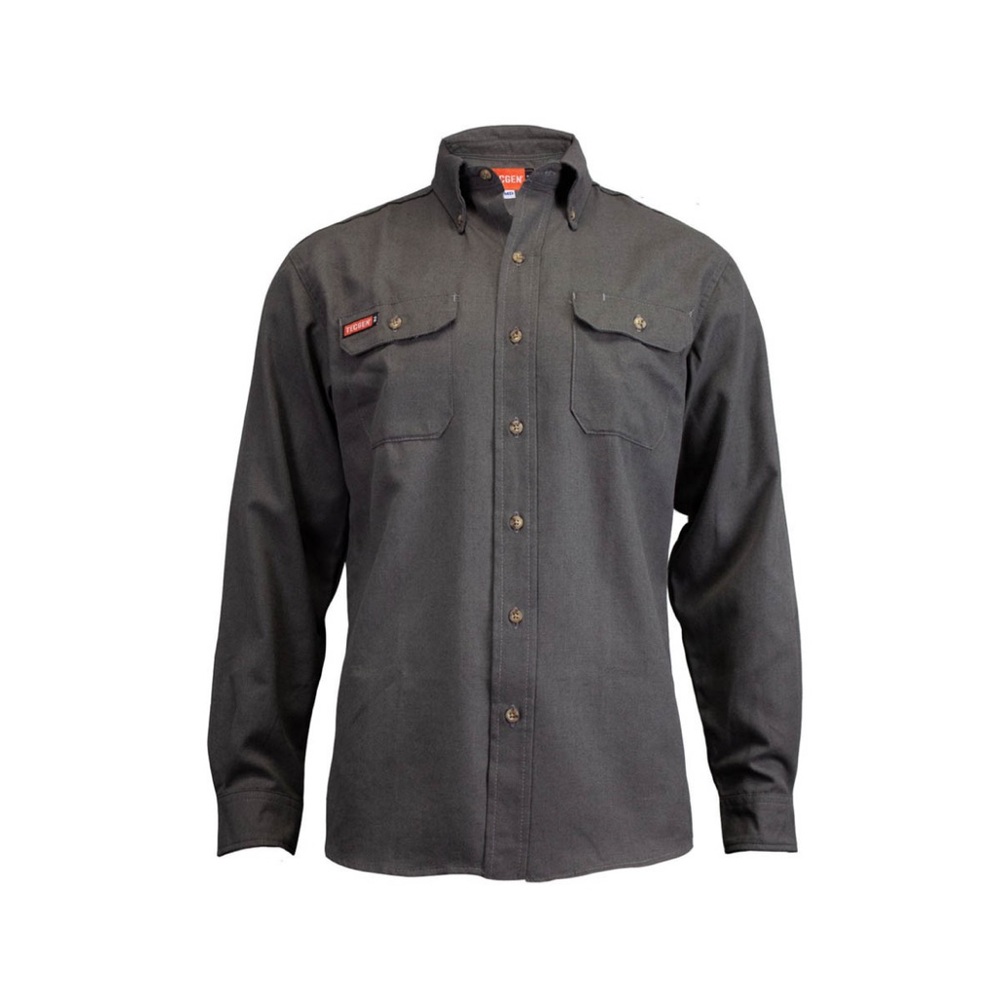 NEW TecGen Select Flame Resistant Work Shirt - Gray (L)